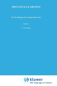 portada distance learning: on the design of an open university (en Inglés)