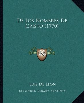 portada De los Nombres de Cristo (1770)