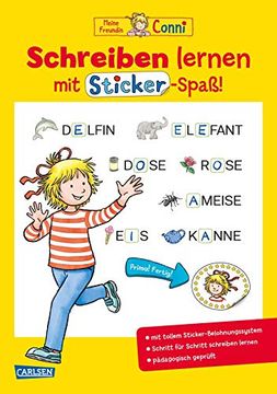 portada Conni Gelbe Reihe: Schreiben Lernen mit Sticker-Spaß (in German)
