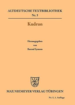 portada Kudrun (Altdeutsche Textbibliothek) 