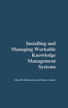 portada installing and managing workable knowledge management systems (en Inglés)