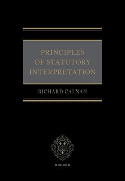 portada Principles of Statutory Interpretation (en Inglés)