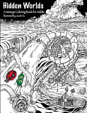 portada Hidden Worlds: A minseye Coloring Book for Adults (en Inglés)