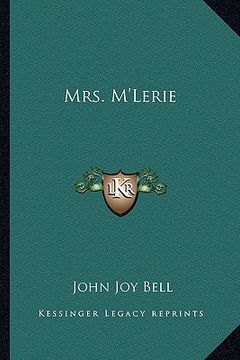 portada mrs. m'lerie (en Inglés)