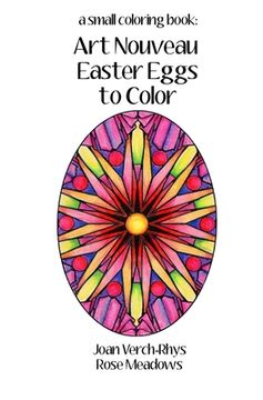 portada Art Nouveau Easter Eggs to Color: A Small Coloring Book (en Inglés)