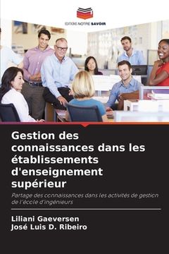 portada Gestion des connaissances dans les établissements d'enseignement supérieur (en Francés)