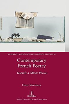 portada Contemporary French Poetry: Towards a Minor Poetics (65) (Research Monographs in French Studies) (en Inglés)