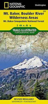 portada national geographic trails illustrated map mount baker & boulder river wilderness areas, mount baker-snoqualmie national forest
