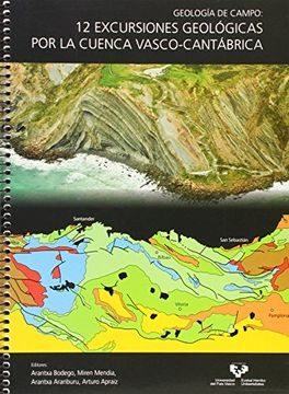 portada Geología de Campo: 12 Excursiones Geológicas por la Cuenca Vasco-Cantábrica (in Spanish)