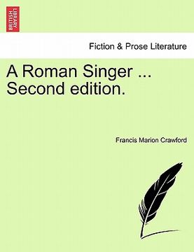 portada a roman singer ... second edition. (in English)