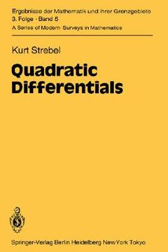portada quadratic differentials (en Inglés)