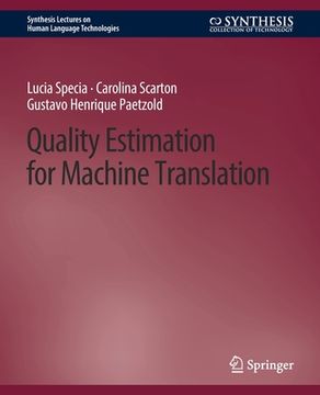 portada Quality Estimation for Machine Translation (en Inglés)
