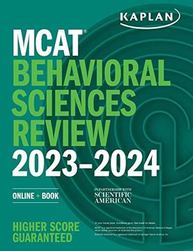 portada Mcat Behavioral Sciences Review 2023-2024: Online + Book (Kaplan Test Prep) 