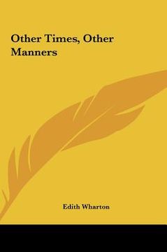 portada other times, other manners (in English)