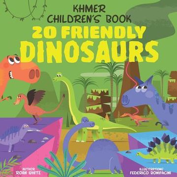 portada Khmer Children's Book: 20 Friendly Dinosaurs