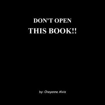 portada don't open this book!! (en Inglés)
