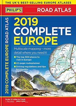 portada Philip's 2019 Complete Road Atlas Europe: (A4 with practical 'flexi' cover) (Philips Road Atlas)