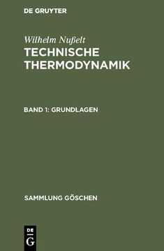 portada Technische Thermodynamik, Band 1, Grundlagen (Sammlung G Schen)