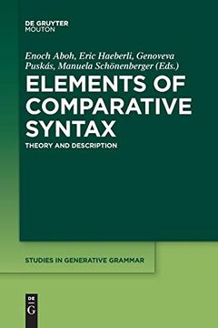 portada Elements of Comparative Syntax: Theory and Description (Studies in Generative Grammar) (Studies in Generative Grammar, 127) (en Inglés)