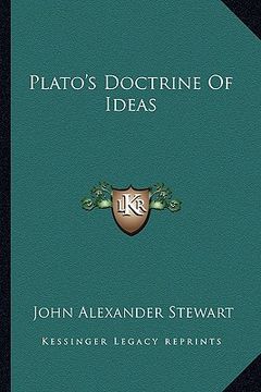 portada plato's doctrine of ideas
