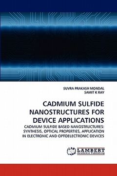 portada cadmium sulfide nanostructures for device applications (en Inglés)