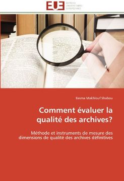 portada Comment Evaluer La Qualite Des Archives?