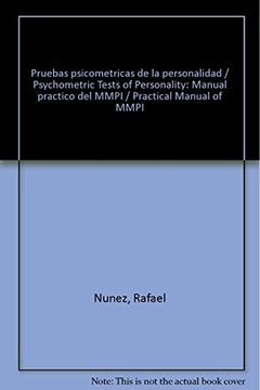 portada Manual Práctico del Mmpi: Pruebas Psicométricas de la Personalidad