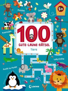 portada 100 Gute-Laune-Rätsel - Tiere (en Alemán)