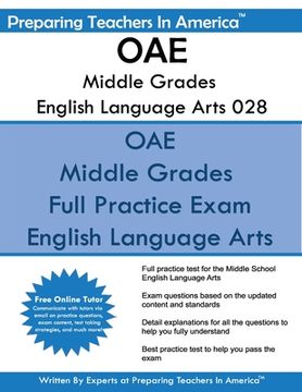 portada OAE Middle Grades English Language Arts 028 (en Inglés)