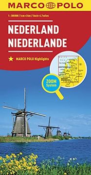 portada Marco Polo Länderkarte Niederlande 1: 300 000 (en Alemán)