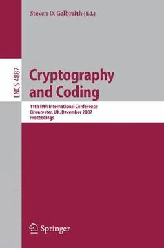 portada cryptography and coding (en Inglés)
