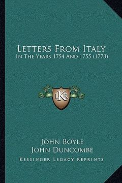 portada letters from italy: in the years 1754 and 1755 (1773)