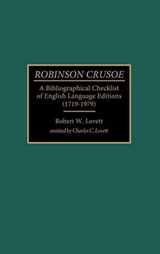 portada Robinson Crusoe: A Bibliographical Checklist of English Language Editions (1719-1979) (en Inglés)