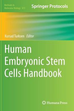 portada human embryonic stem cells handbook