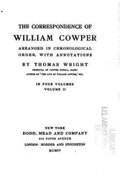 portada The correspondence of William Cowper arranged in chronological order (en Inglés)