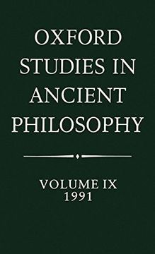 portada Oxford Studies in Ancient Philosophy: Volume ix: 1991 (en Inglés)