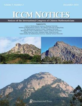portada Notices of the International Congress of Chinese Mathematicians, Vol. 7, no. 2 (December 2019) (in English)