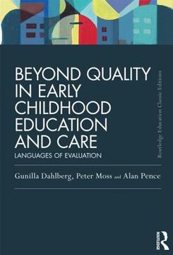 portada beyond quality in early childhood education and care: languages of evaluation