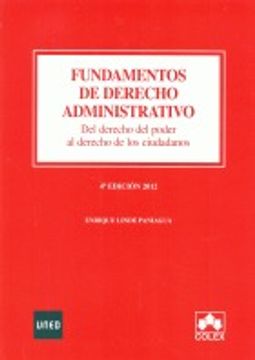 portada fundamentos de derecho administrativo. (4ª ed.2012) (in Spanish)