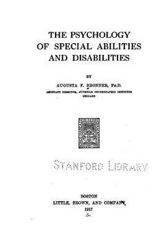 portada The psychology of special abilities and disabilities