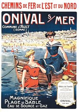 portada Carnet Ligné Ligné Affiche Chemins de Fer Onival-Sur-Mer (en Francés)