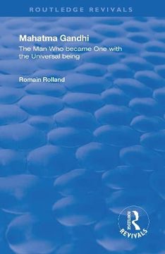 portada Mahatma Gandhi: The man who Became one With the Universal Being (Routledge Revivals) (en Inglés)