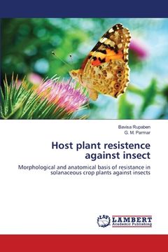 portada Host plant resistence against insect (en Inglés)