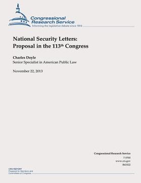 portada National Security Letters: Proposal in the 113th Congress