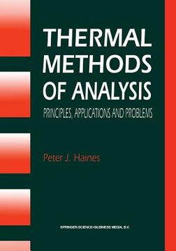 portada Thermal Methods of Analysis: Principles, Applications and Problems (in English)