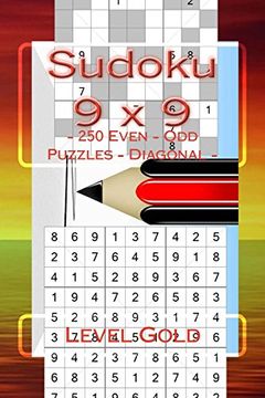 portada Sudoku 9 x 9 - 250 Even - odd Puzzles - Diagonal - Level Gold: The Book Sudoku for you - Game, Logic, Mood, Rest and Entertainment (9 x 9 Pitstop) (Volume 87) 