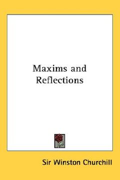 portada maxims and reflections (en Inglés)