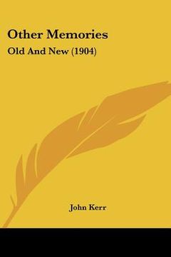 portada other memories: old and new (1904) (in English)