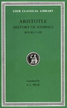 portada Aristotle: History of Animals, Books I-Iii (Loeb Classical Library no. 437) 