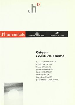 portada Origen i destí de l'home (Humanitats) (in Catalá)